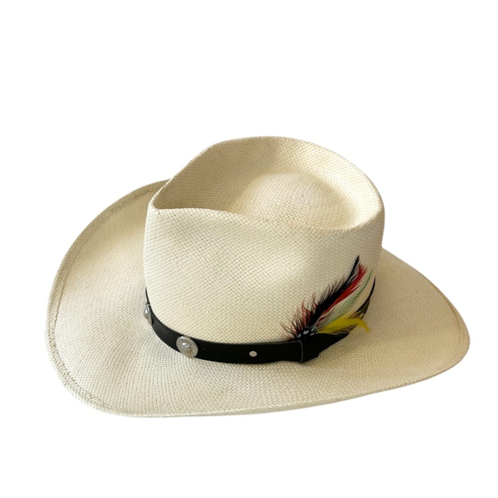 Vintage Hudson Bay Company Smithbilt Cowboy Hat with Feather Accent